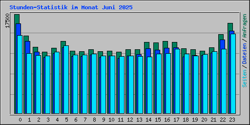Stunden-Statistik im Monat Juni 2025