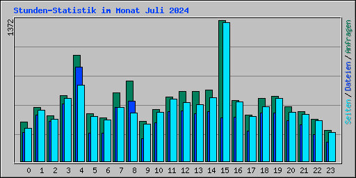 Stunden-Statistik im Monat Juli 2024