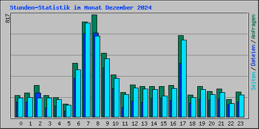 Stunden-Statistik im Monat Dezember 2024